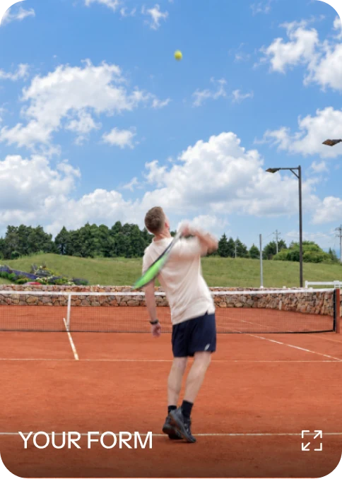 Your form: Racquet drop
