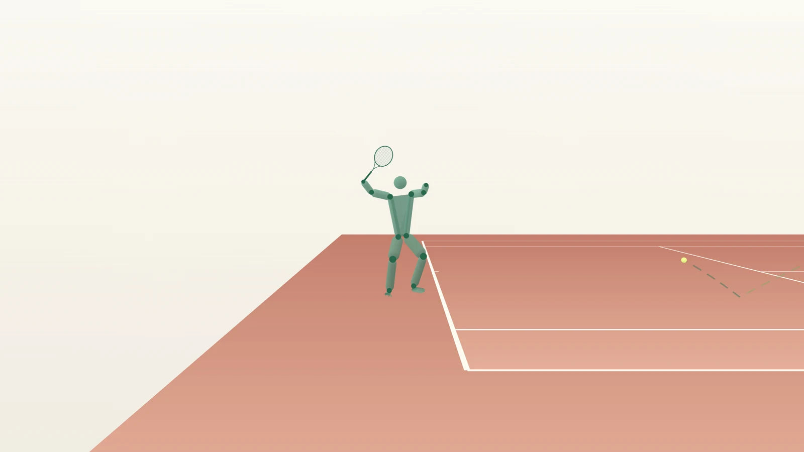 3D reconstruction showing the end of takeback